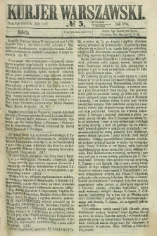 Kurjer Warszawski. 1865, № 5 (7 stycznia)