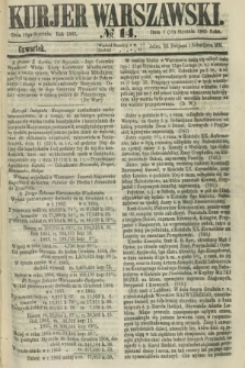 Kurjer Warszawski. 1865, № 14 (19 stycznia) + dod.