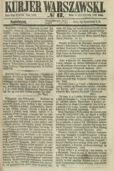 Kurjer Warszawski. 1865, № 17 (23 stycznia) + dod.