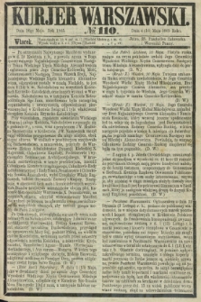 Kurjer Warszawski. 1865, № 110 (16 maja)