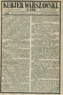 Kurjer Warszawski. 1865, № 119 (27 maja) + dod.