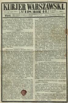 Kurjer Warszawski. R.44 [i.e.45], № 148 (4 lipca 1865) + dod.