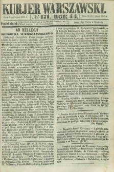 Kurjer Warszawski. R.44 [i.e.45], № 171 (31 lipca 1865)