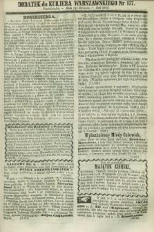 Dodatek do Kurjera Warszawskiego. R.44 [i.e.45], № 177 (7 sierpnia 1865)