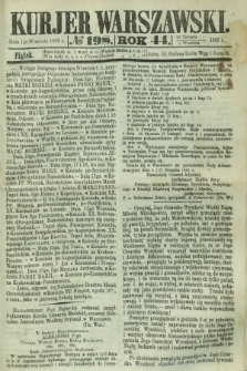 Kurjer Warszawski. R.44 [i.e.45], № 198 (1 września 1865)