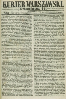 Kurjer Warszawski. R.44 [i.e.45], № 209 (15 września 1865)
