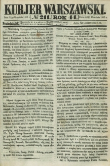 Kurjer Warszawski. R.44 [i.e.45], № 211 (18 września 1865)