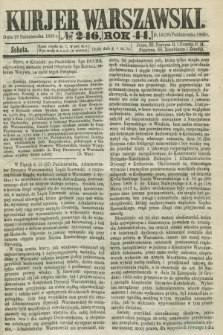 Kurjer Warszawski. R.44 [i.e.45], № 246 (28 października 1865)