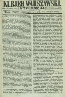 Kurjer Warszawski. R.44 [i.e.45], № 259 (14 listopada 1865)