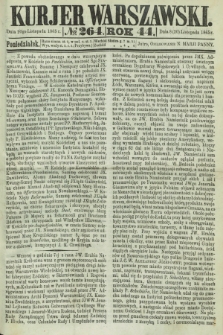 Kurjer Warszawski. R.44 [i.e.45], № 264 (20 listopada 1865)