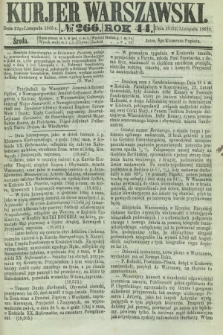 Kurjer Warszawski. R.44 [i.e.45], № 266 (22 listopada 1865)