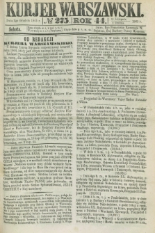 Kurjer Warszawski. R.44 [i.e.45], № 275 (2 grudnia 1865)