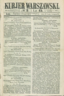 Kurjer Warszawski. R.45 [i.e.46], № 2 (3 stycznia 1866) + dod.