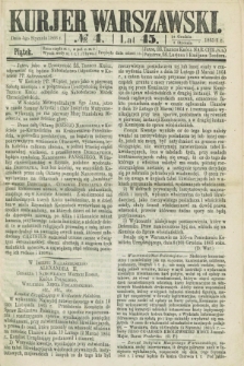 Kurjer Warszawski. R.45 [i.e.46], № 4 (5 stycznia 1866)