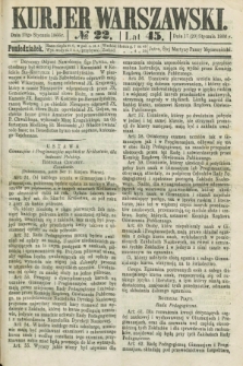 Kurjer Warszawski. R.45 [i.e.46], № 22 (29 stycznia 1866)