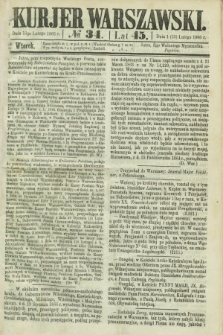 Kurjer Warszawski. R.45 [i.e.46], № 34 (13 lutego 1866)