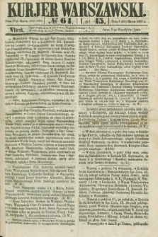 Kurjer Warszawski. R.45 [i.e.46], № 64 (20 marca 1866)