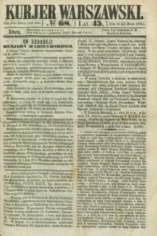 Kurjer Warszawski. R.45 [i.e.46], № 68 (24 marca 1866)
