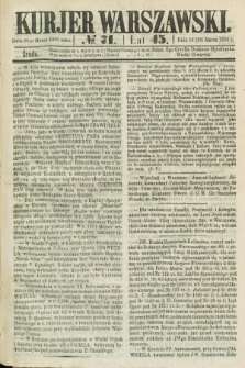 Kurjer Warszawski. R.45 [i.e.46], № 71 (28 marca 1866) + dod.