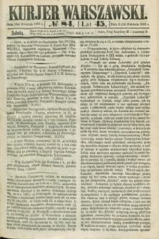 Kurjer Warszawski. R.45 [i.e.46], № 84 (14 kwietnia 1866)