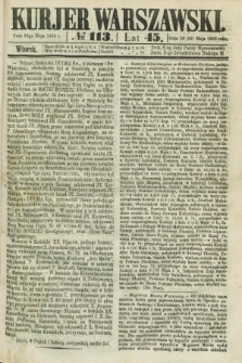 Kurjer Warszawski. R.45 [i.e.46], № 113 (22 maja 1866)