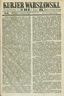 Kurjer Warszawski. R.45 [i.e.46], № 114 (23 maja 1866) + dod.
