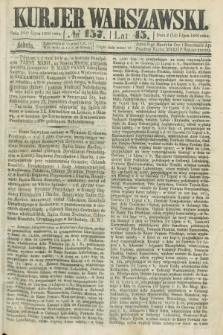 Kurjer Warszawski. R.45 [i.e.46], № 157 (14 lipca 1866)