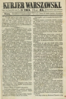 Kurjer Warszawski. R.45 [i.e.46], № 165 (24 lipca 1866)