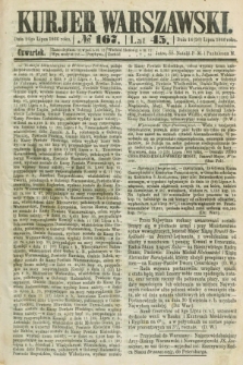 Kurjer Warszawski. R.45 [i.e.46], № 167 (26 lipca 1866)