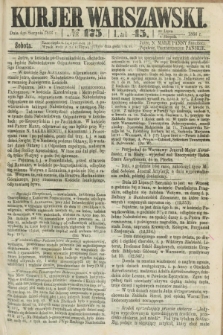 Kurjer Warszawski. R.45 [i.e.46], № 175 (4 sierpnia 1866)