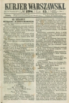 Kurjer Warszawski. R.45 [i.e.46], № 198 (1 września 1866)