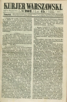 Kurjer Warszawski. R.45 [i.e.46], № 202 (6 września 1866) + dod.