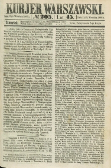 Kurjer Warszawski. R.45 [i.e.46], № 205 (13 września 1866)