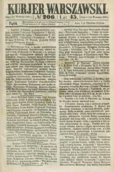 Kurjer Warszawski. R.45 [i.e.46], № 206 (14 września 1866)