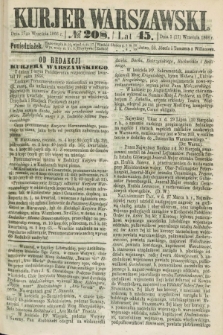Kurjer Warszawski. R.45 [i.e.46], № 208 (17 września 1866)