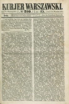 Kurjer Warszawski. R.45 [i.e.46], № 210 (19 września 1866)