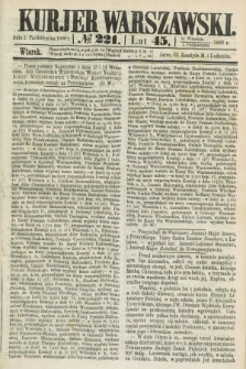 Kurjer Warszawski. R.45 [i.e.46], № 221 (2 października 1866)
