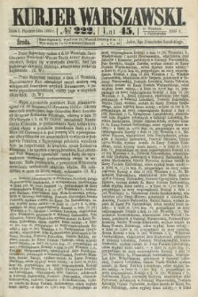 Kurjer Warszawski. R.45 [i.e.46], № 222 (3 października 1866) + dod.