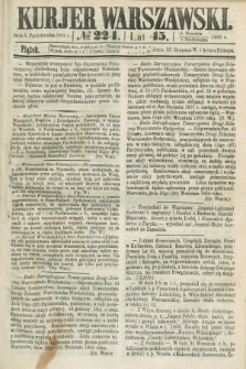 Kurjer Warszawski. R.45 [i.e.46], № 224 (5 października 1866)