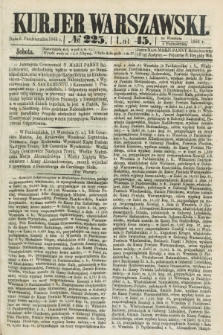 Kurjer Warszawski. R.45 [i.e.46], № 225 (6 października 1866)
