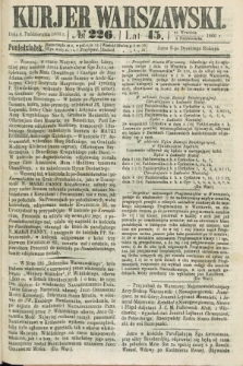 Kurjer Warszawski. R.45 [i.e.46], № 226 (8 października 1866)