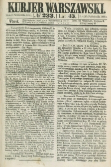 Kurjer Warszawski. R.45 [i.e.46], № 233 (16 października 1866)