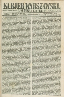 Kurjer Warszawski. R.45 [i.e.46], № 237 (20 października 1866)