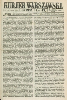 Kurjer Warszawski. R.45 [i.e.46], № 272 (4 grudnia 1866) + dod.