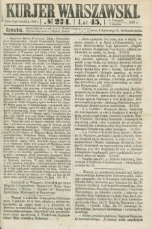 Kurjer Warszawski. R.45 [i.e.46], № 274 (6 grudnia 1866)