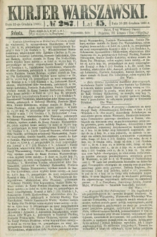 Kurjer Warszawski. R.45 [i.e.46], № 287 (22 grudnia 1866)