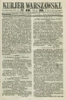 Kurjer Warszawski. R.46 [i.e.47], № 40 (18 lutego 1867)