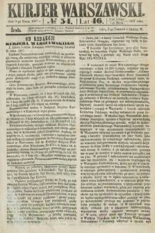 Kurjer Warszawski. R.46 [i.e.47], № 54 (6 marca 1867)