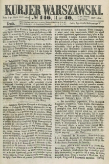 Kurjer Warszawski. R.46 [i.e.47], № 146 (3 lipca 1867) + dod.