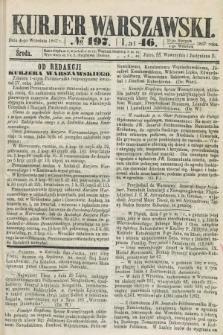 Kurjer Warszawski. R.46 [i.e.47], № 197 (4 września 1867)